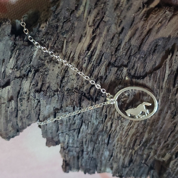 Dainty Horse Necklace. Cowgirl Western Country Rodeo Ranch Vaqueras Pony Cowboy - Picture 7 of 11